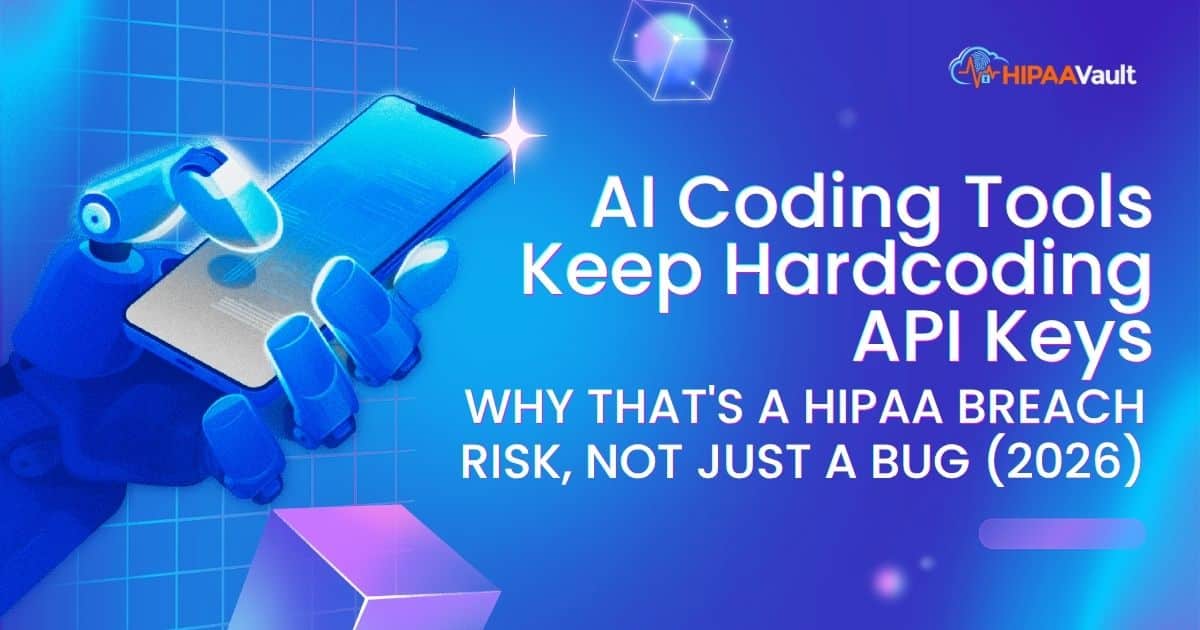 AI Coding Tools Keep Hardcoding API Keys — Why That’s a HIPAA Breach Risk, Not Just a Bug